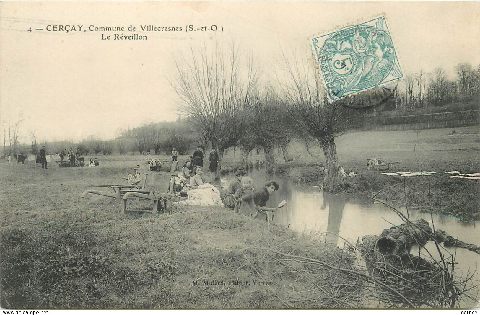 CERCAY Commune De Villecresnes , Le Réveillon, Lavandières. - Villecresnes