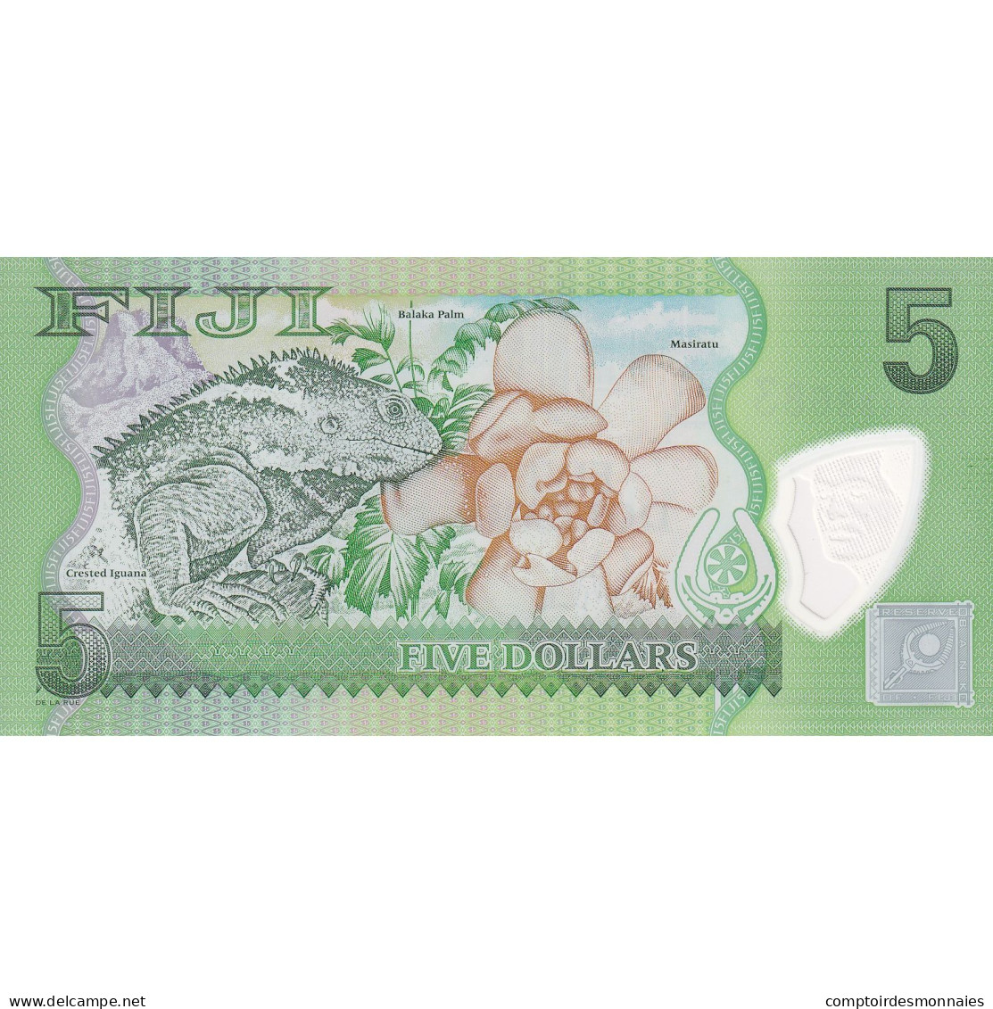 Billet, Fiji, 5 Dollars, 2013, KM:115, NEUF - Fiji