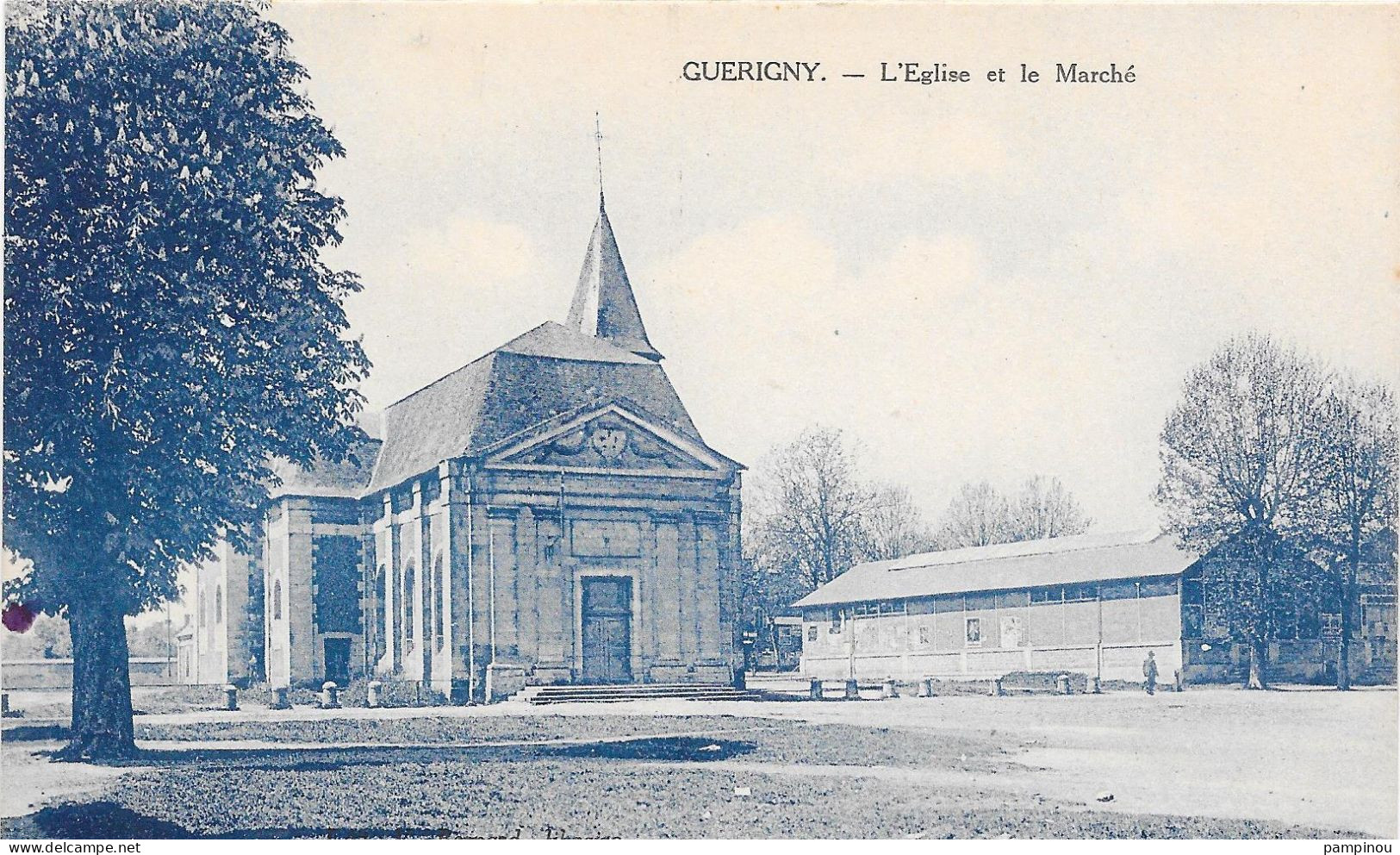 58 GUERIGNY -  L'Eglise Et Le Marché - Guerigny