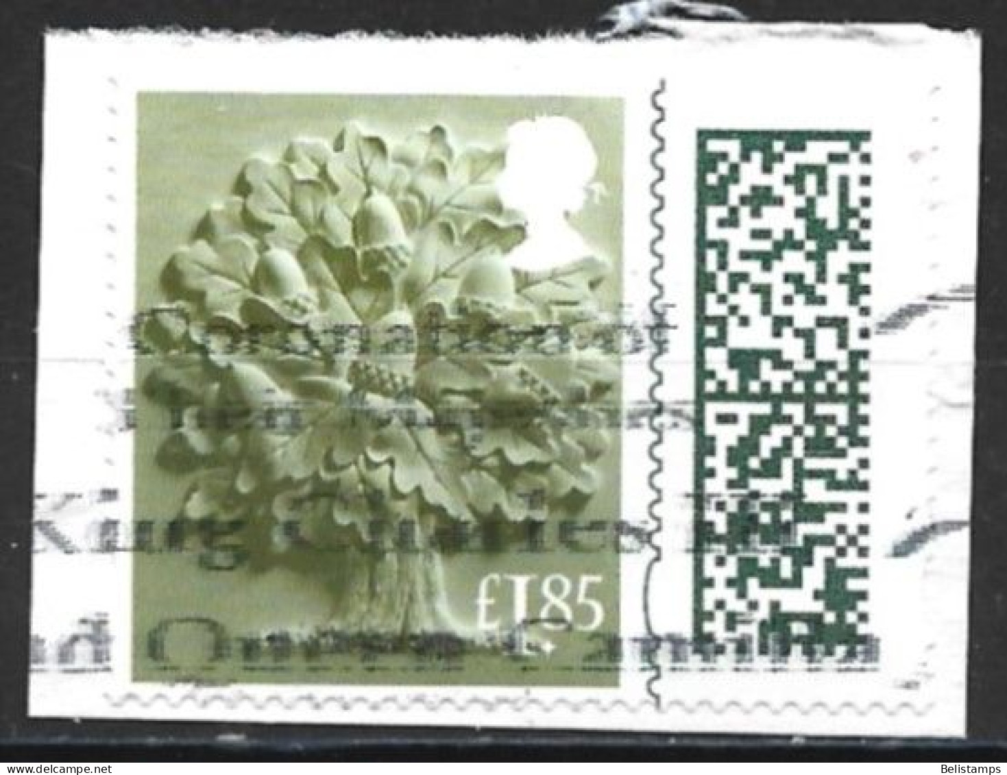 England 2022. Scott #46 (U) Oak Tree And Matrix Code - Angleterre