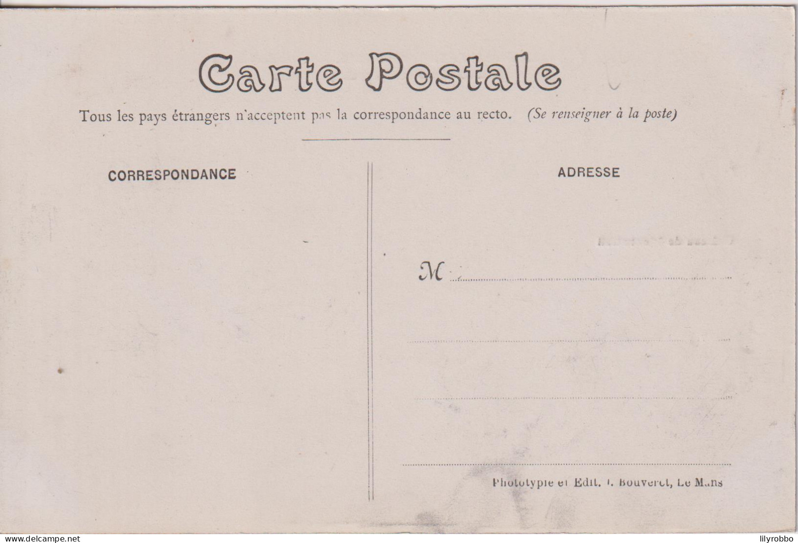 FRANCE - Circuit De La Sarthe 1906 - 15. Sortie De Vibraye Endroit Ou Arrvera La Route Planchelee - Le Mans