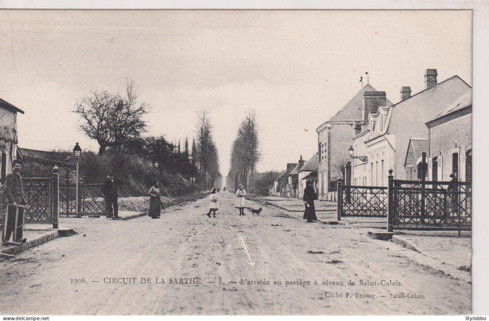 FRANCE - Circuit De La Sarthe 1906 - 8. L'arrivee Au Passage A Niveau De Saint-Calais - Le Mans