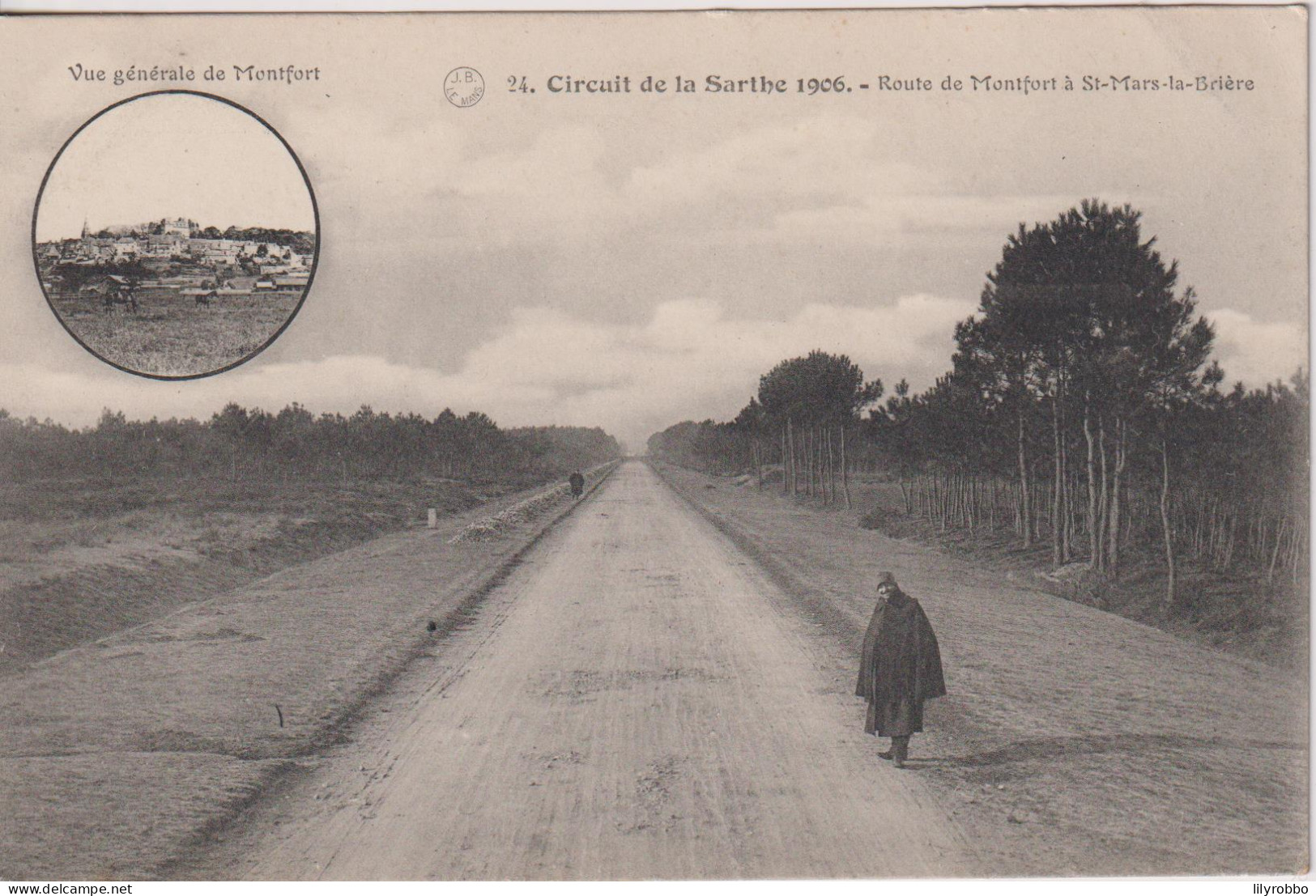 FRANCE - Circuit De La Sarthe 1906 - 24. Route De Montifort A St. Mars-la-Briere - Le Mans