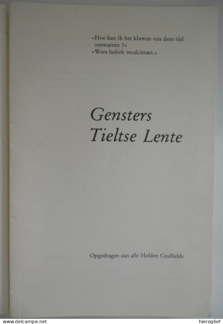 Gensters Tieltse Lente 1979 Poëzie Tielt Vanhecke Van Daele Laridon Taveirne Olivier Hullebusch Eeckhout Noppe Cosaert . - Dichtung