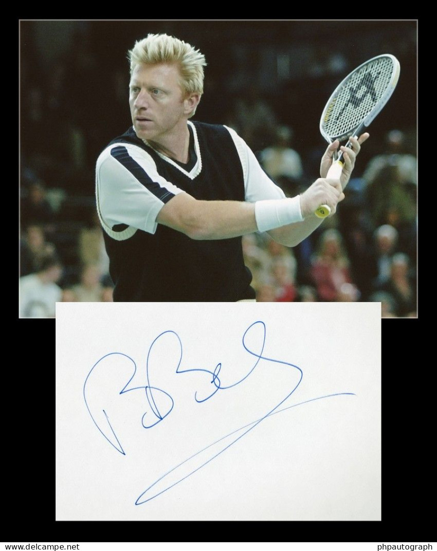 Boris Becker - German Tennis Player - Early Signed Album Page - Paris 1986 - COA - Sportlich