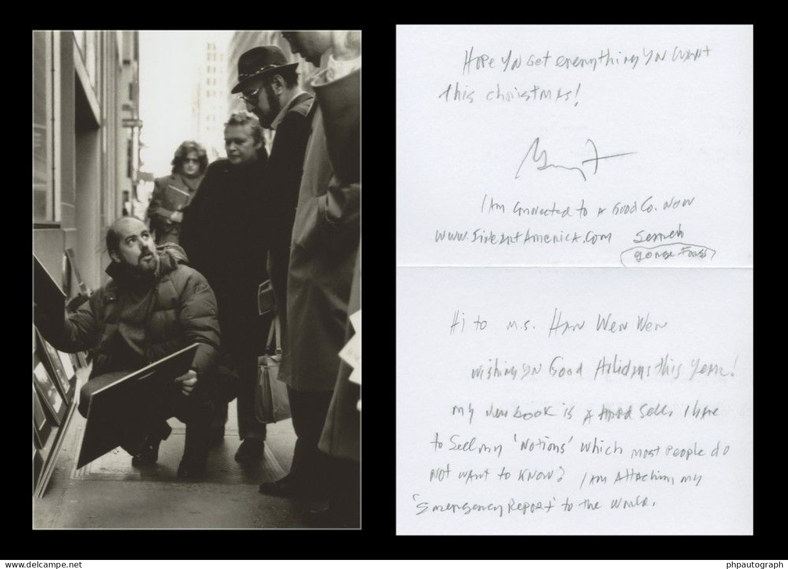 George Forss (1941-2021) - Photographer - Rare Autograph Letter Signed - COA - Schilders & Beeldhouwers