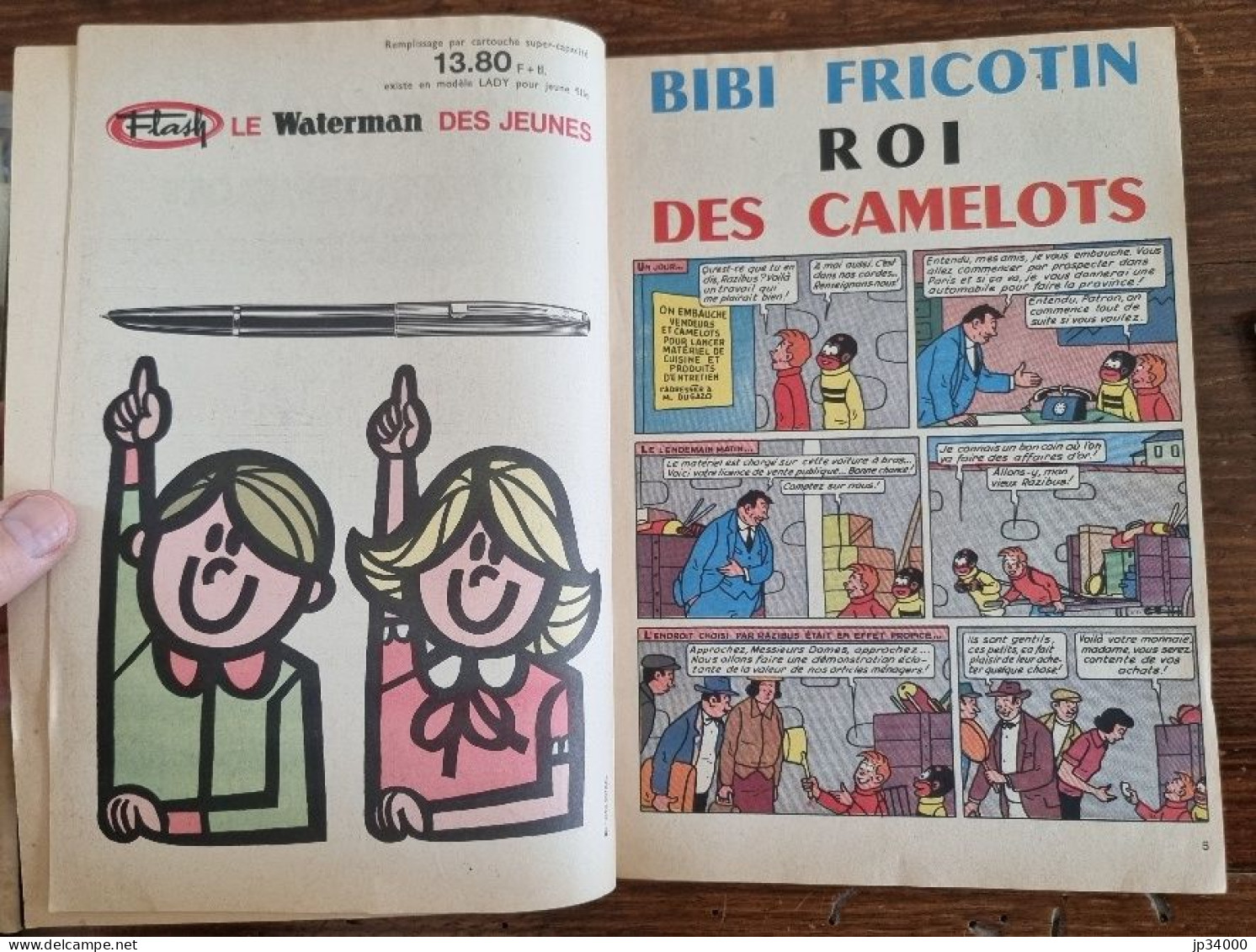 BIBI FRICOTIN Roi Des Camelots (N° 36) Par Lacroix. 1964. Couverture Papier - Bibi Fricotin