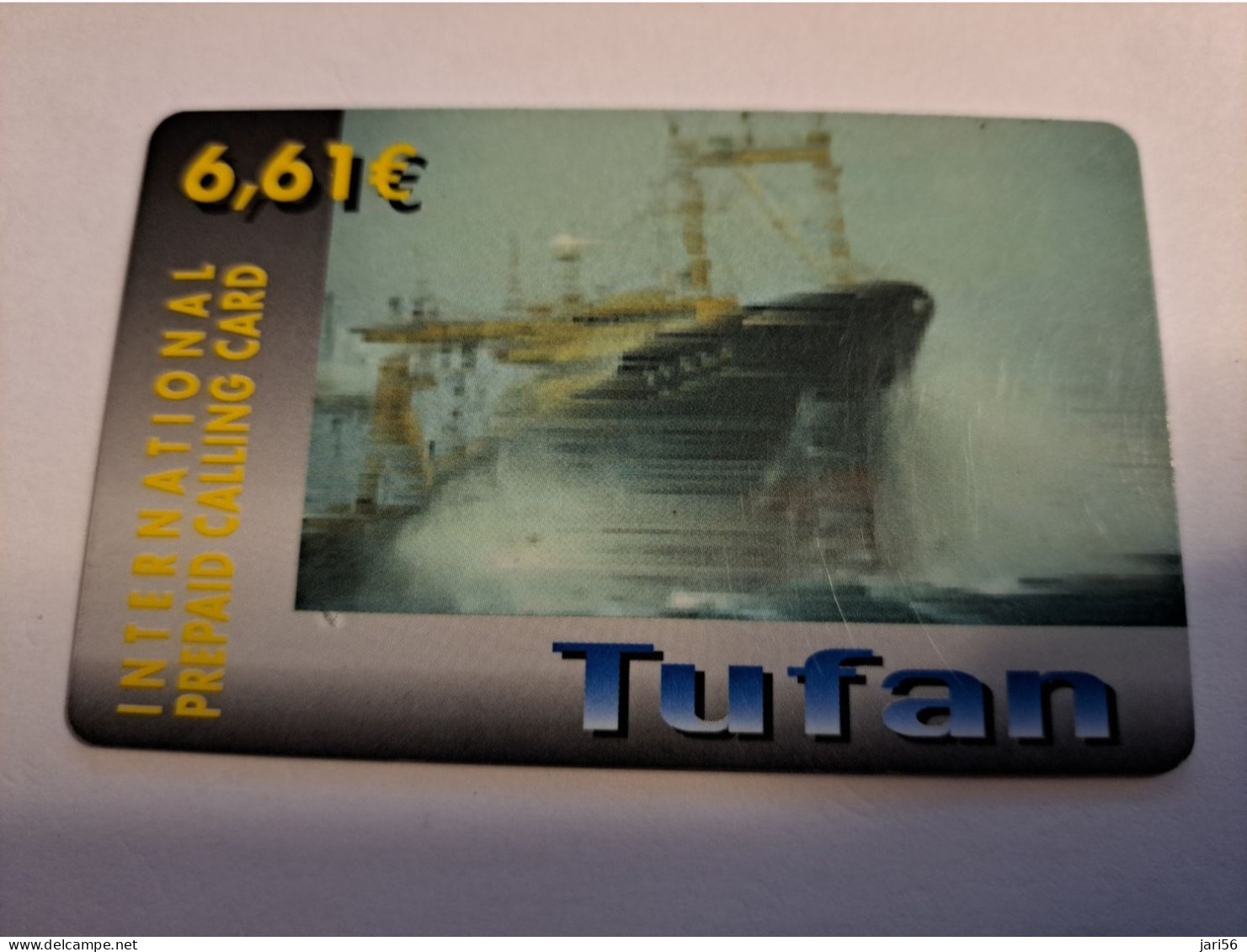 SPAIN/ ESPANA/ € 6,61 / TUFAN/ BOAT/ THICK CARD    Nice  Fine Used   PREPAID   **16009 ** - Basic Issues