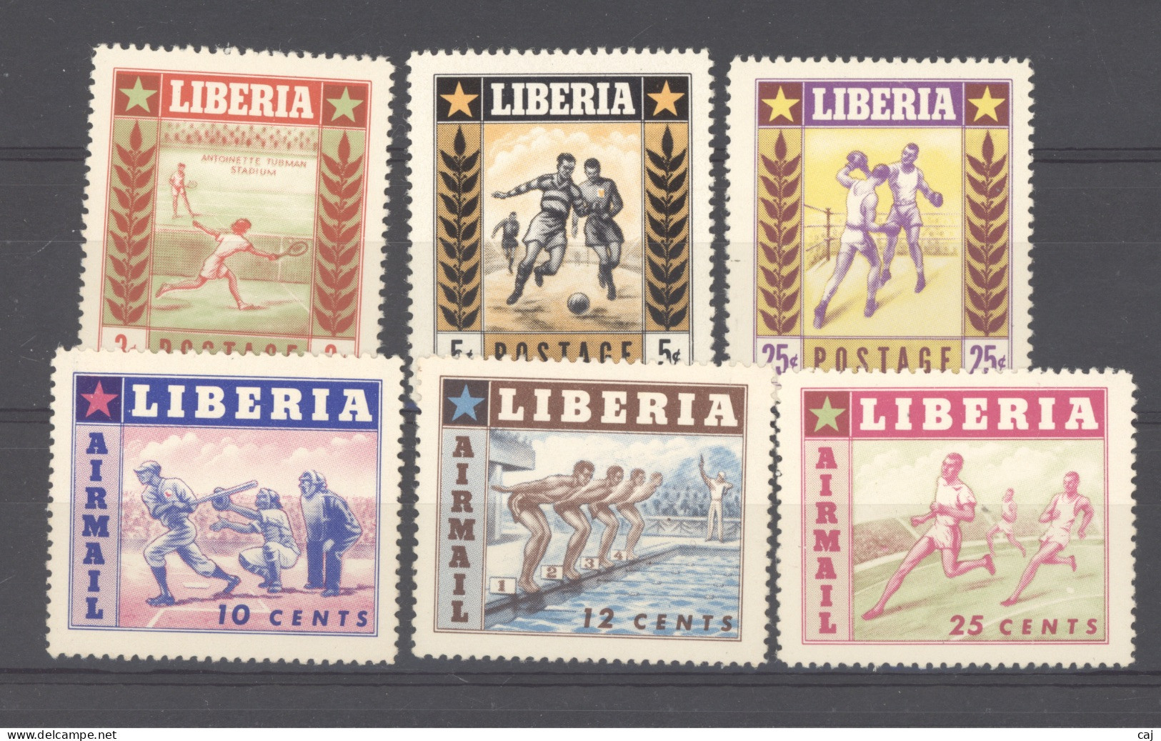 LIberia    :   Yv  325-27 + +Av 86-88  *   Sport - Liberia