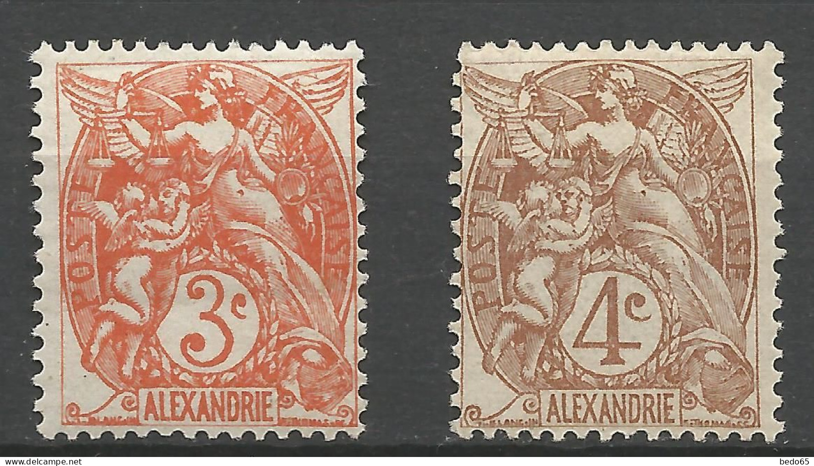 ALEXANDRIE N° 21 Et 22 NEUF*  CHARNIERE /  Hinge / MH - Unused Stamps