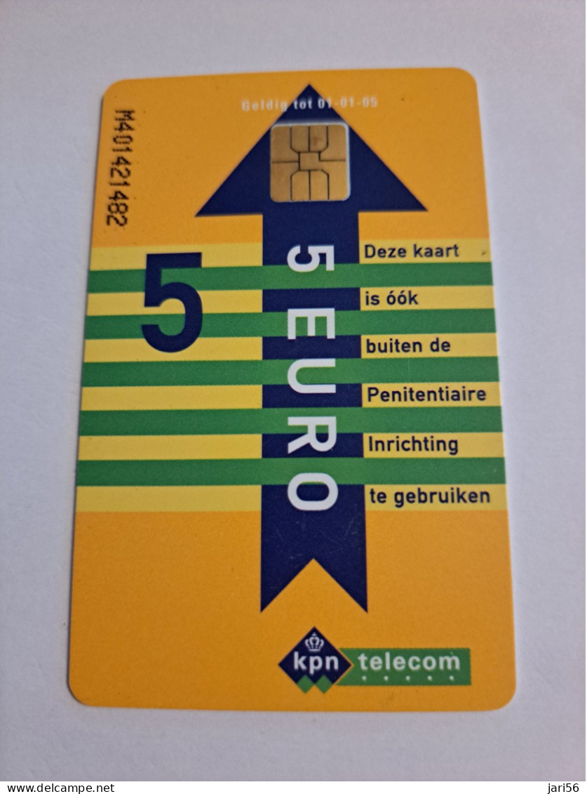 NETHERLANDS   € 5,-  ,-  / USED  / DATE  01-01/05  JUSTITIE/PRISON CARD  CHIP CARD/ USED   ** 16019** - GSM-Kaarten, Bijvulling & Vooraf Betaalde