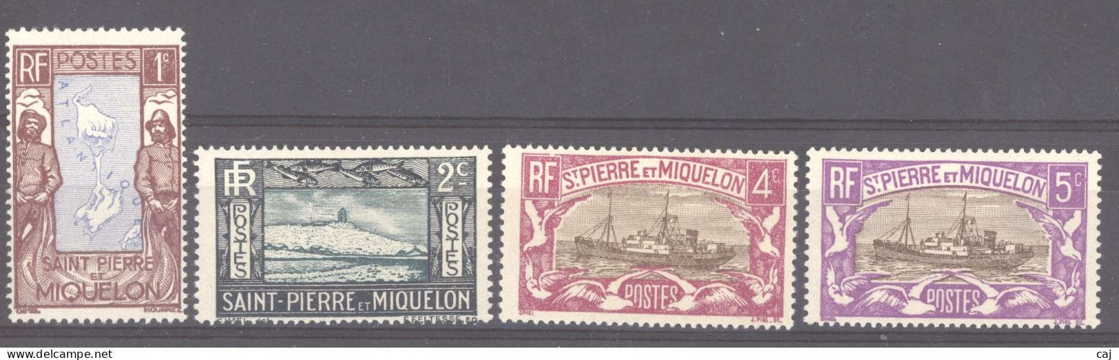 SPM  :  Yv  136-39  * - Unused Stamps