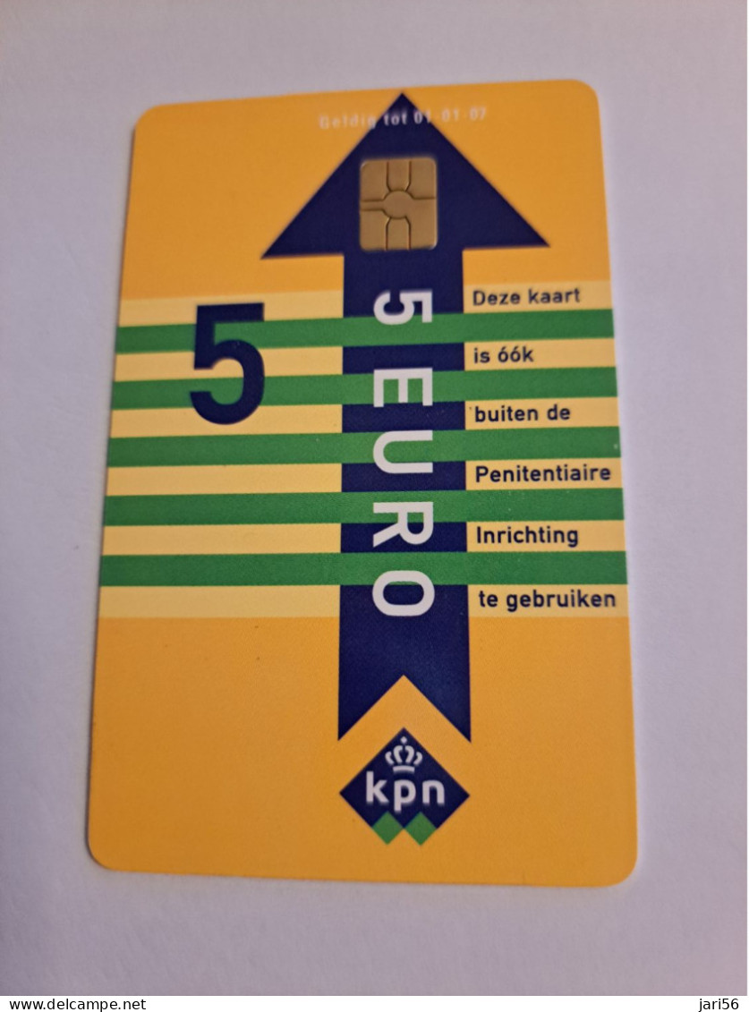 NETHERLANDS   € 5,-  ,-  / USED  / DATE  01-01/07  JUSTITIE/PRISON CARD  CHIP CARD/ USED   ** 16021** - GSM-Kaarten, Bijvulling & Vooraf Betaalde