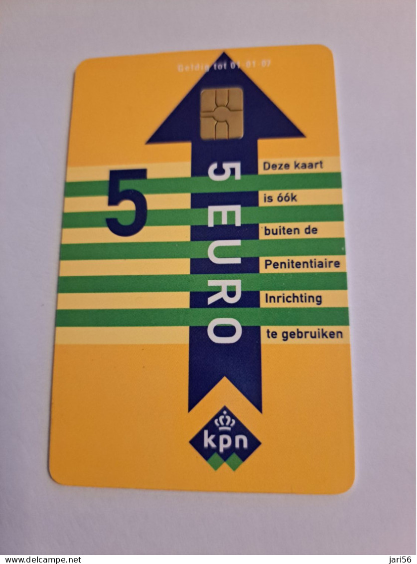 NETHERLANDS   € 5,-  ,-  / USED  / DATE  01-01/07  JUSTITIE/PRISON CARD  CHIP CARD/ USED   ** 16021** - Cartes GSM, Prépayées Et Recharges