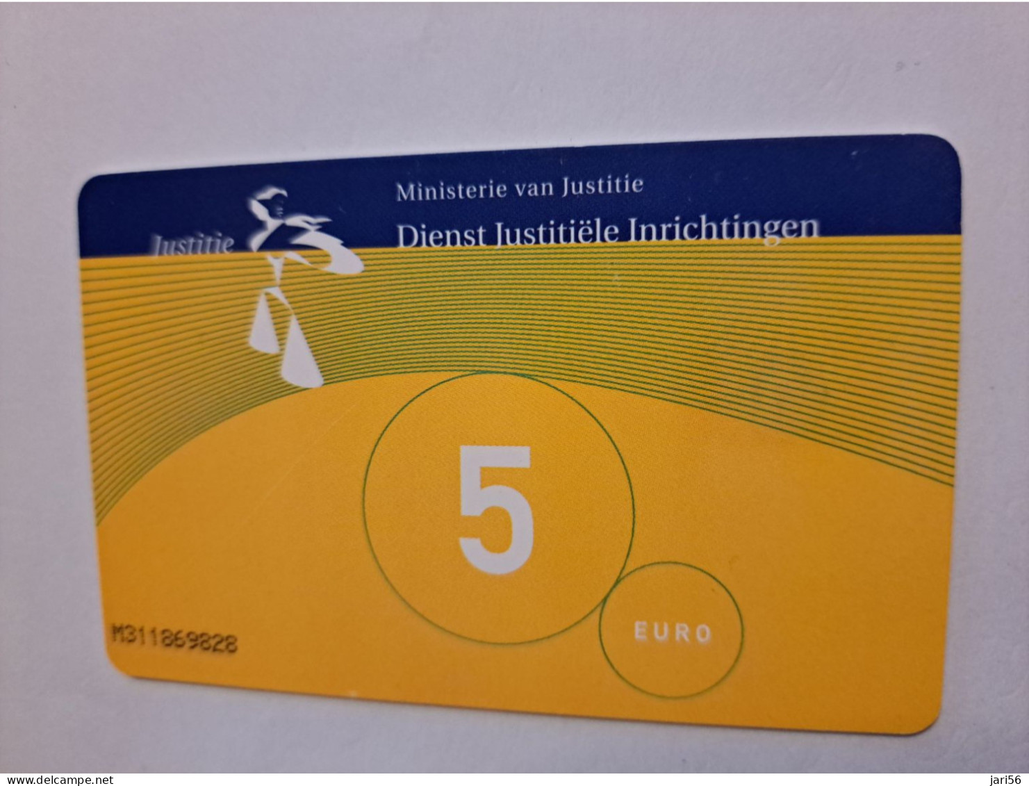 NETHERLANDS   € 5,-  ,-  / USED  / DATE  01-01/07  JUSTITIE/PRISON CARD  CHIP CARD/ USED   ** 16021** - [3] Handy-, Prepaid- U. Aufladkarten