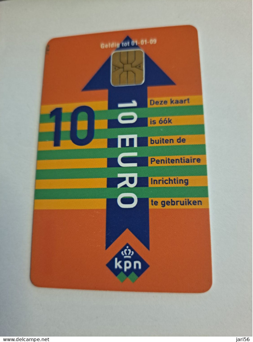 NETHERLANDS   € 10,-  ,-  / USED  / DATE  01-01/09  JUSTITIE/PRISON CARD  CHIP CARD/ USED   ** 16025** - Cartes GSM, Prépayées Et Recharges