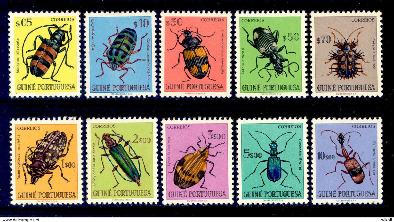 ! ! Portuguese Guinea - 1953 Insects (Complete Set) - Af. 270 To 279 - MH - Portugees Guinea