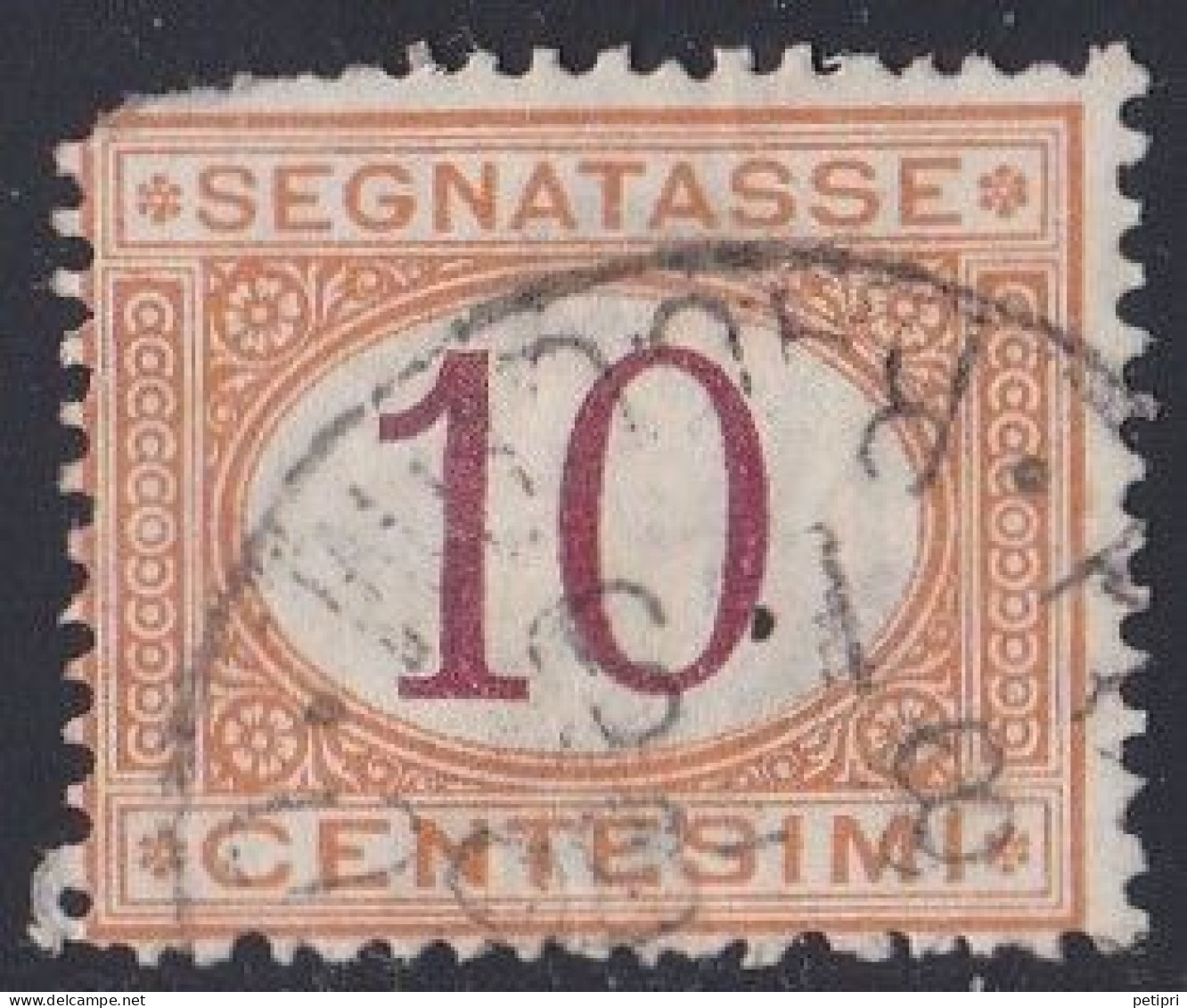 Italie - 1861 - 1878  Victor Emmanuel II  -  Segnatasse  10  Centesimi  Oblitéré - Strafport