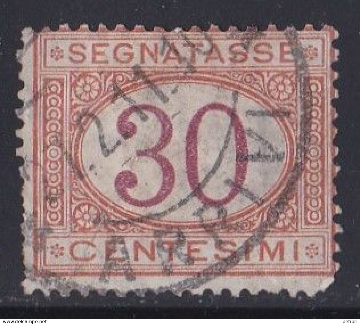 Italie - 1861 - 1878  Victor Emmanuel II  -  Segnatasse  30  Centesimi  Oblitéré - Taxe