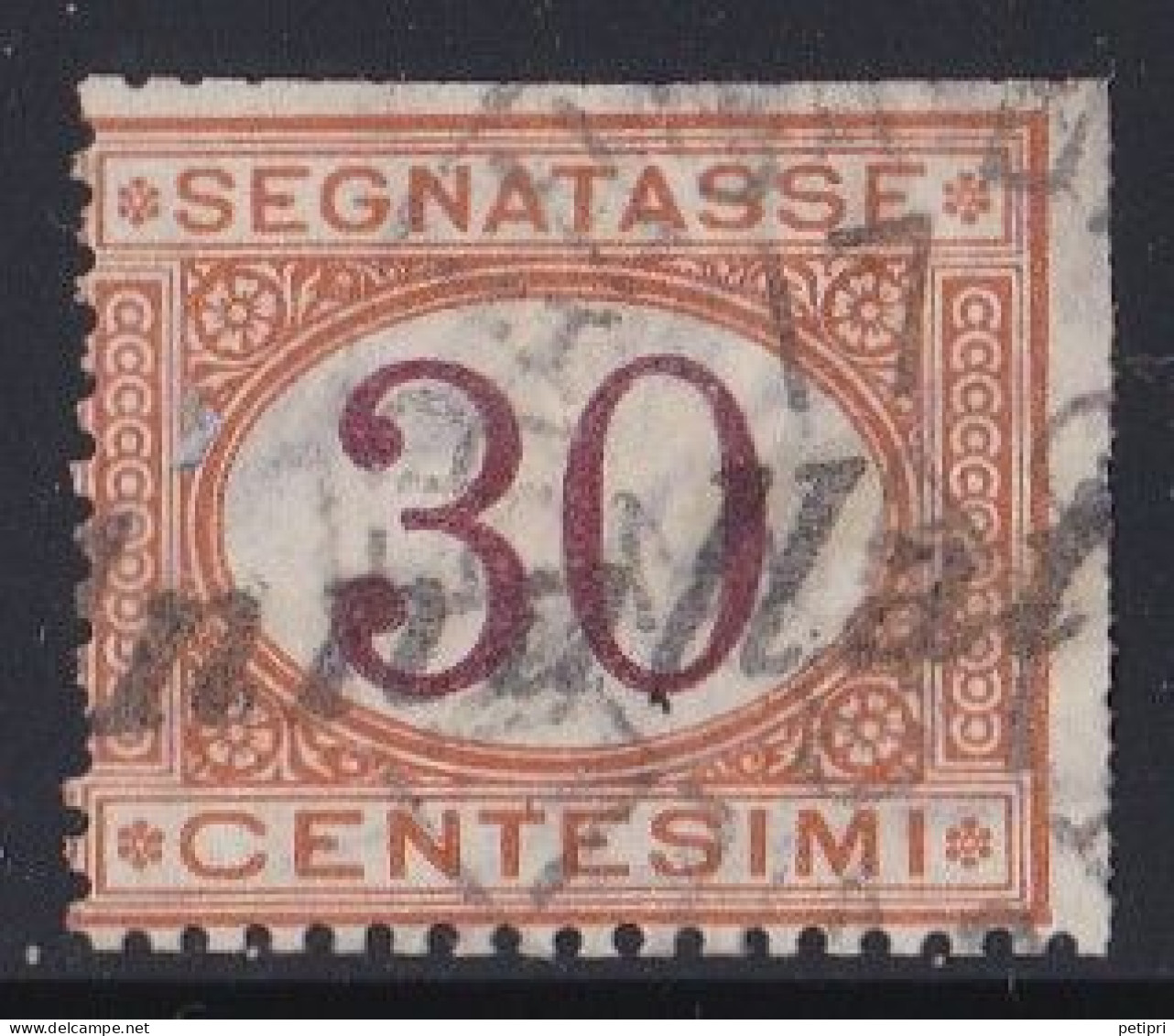 Italie - 1861 - 1878  Victor Emmanuel II  -  Segnatasse  30  Centesimi  Oblitéré - Strafport