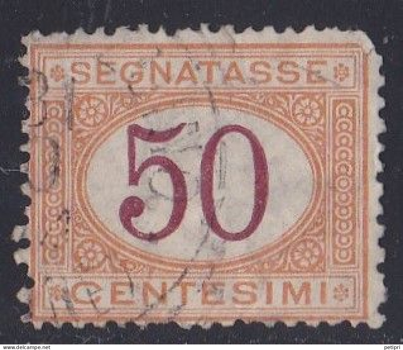 Italie - 1861 - 1878  Victor Emmanuel II  -  Segnatasse   50  Centesimi  Oblitéré - Segnatasse