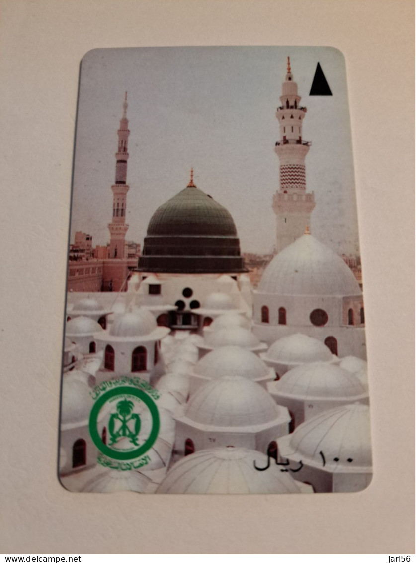 SAUDI ARABIA  GPT /PLESSEY  100 RIYALS / SAU 10  GREAT MOSQUE MEDINA /   SAUDE   Fine USED **   ** 16034 ** - Arabia Saudita