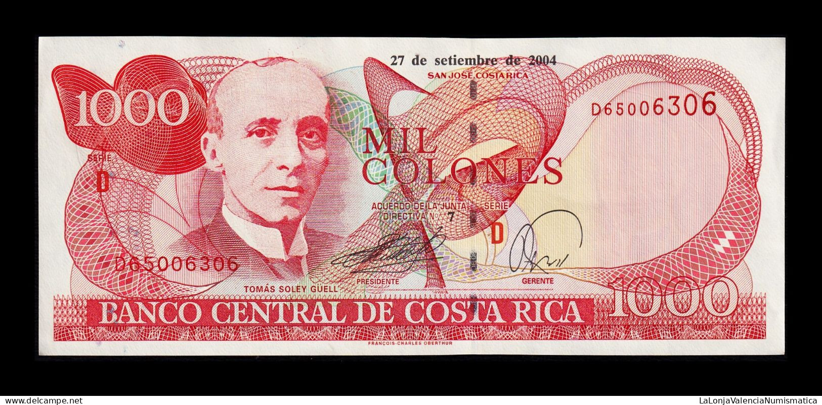 Costa Rica 1000 Colones 2004 Pick 264e Mbc/Ebc Vf/Xf - Costa Rica