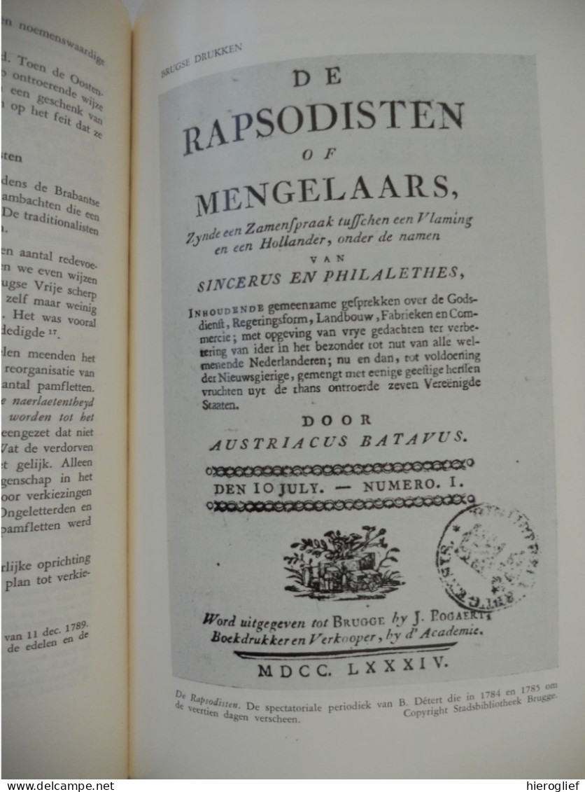 JACOBIJNEN EN TRADITIONALISTEN - reacties vd Bruggelingen in Revolutietijd 1780 1794 Dr. Y. Vanden Berghe 2 delen brugge