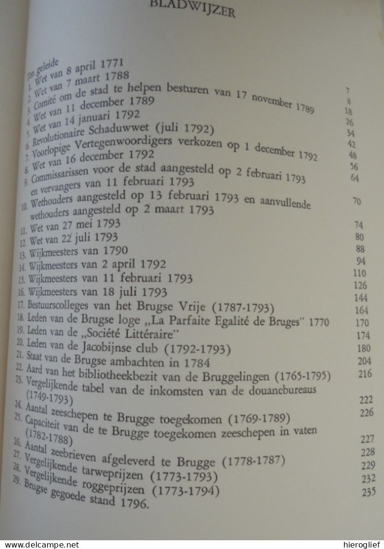 JACOBIJNEN EN TRADITIONALISTEN - reacties vd Bruggelingen in Revolutietijd 1780 1794 Dr. Y. Vanden Berghe 2 delen brugge