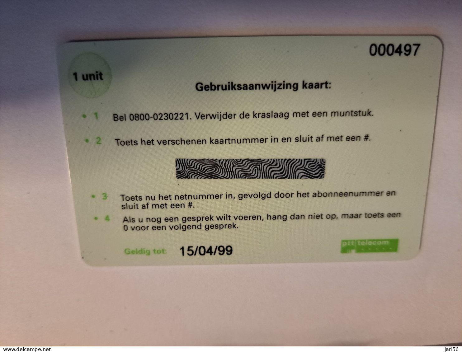 NETHERLANDS / PREPAID CARD / 1 UNITS  / SUSKE & WISKE/ BOB & BOBETTE / DIFFICULT CARD  /  CARD/ MINT     ** 16037** - Private