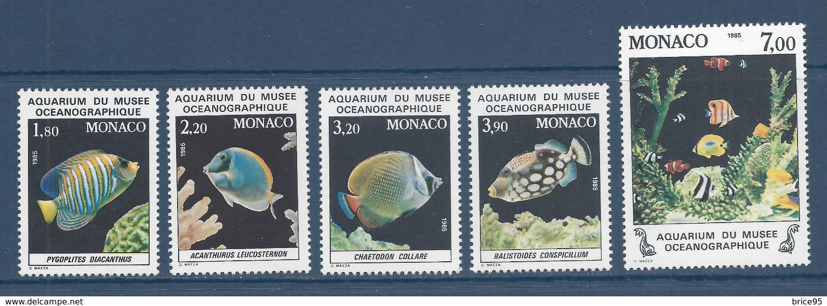 Monaco - YT N° 1483 à 1487 ** - Neuf Sans Charnière - 1985 - Unused Stamps