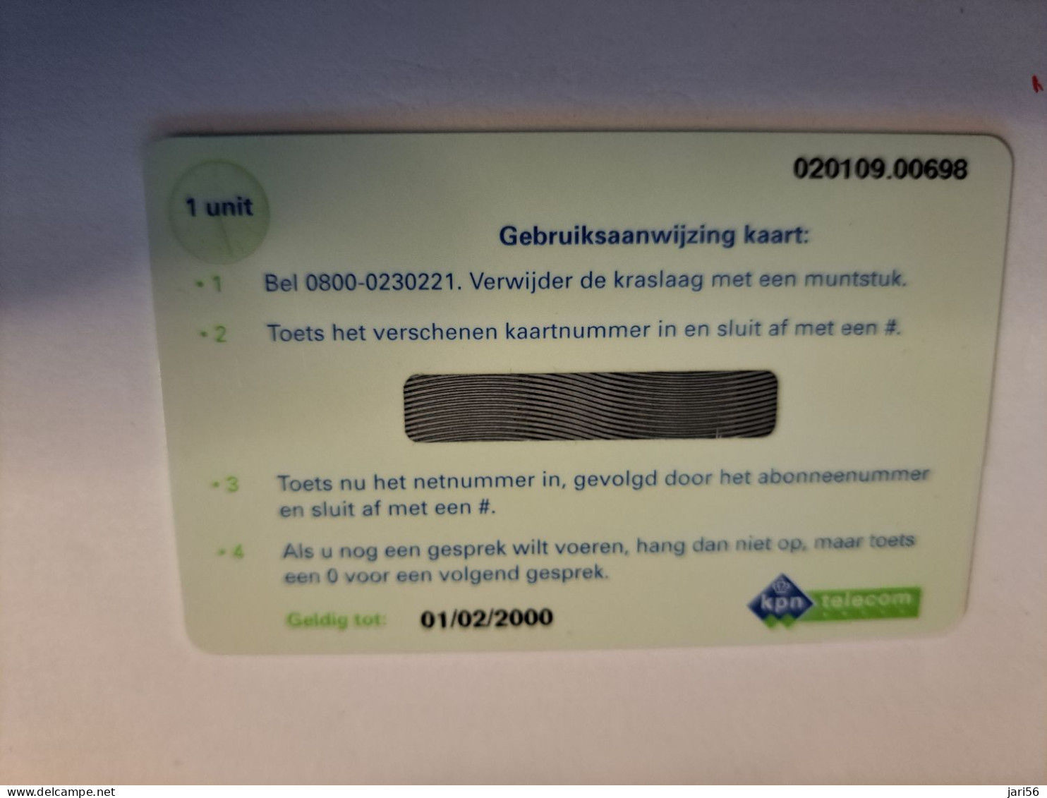 NETHERLANDS / PREPAID CARD / 1 UNITS  / SUSKE & WISKE/ BOB & BOBETTE / DIFFICULT CARD  /  CARD/ MINT     ** 16038** - Privat