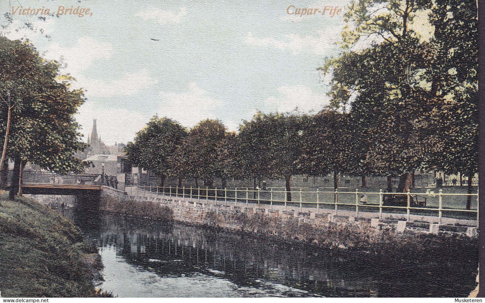 United Kingdom PPC Scotland Victoria Bridge Brücke Pont Cupar, Fife (2 Scans) - Fife