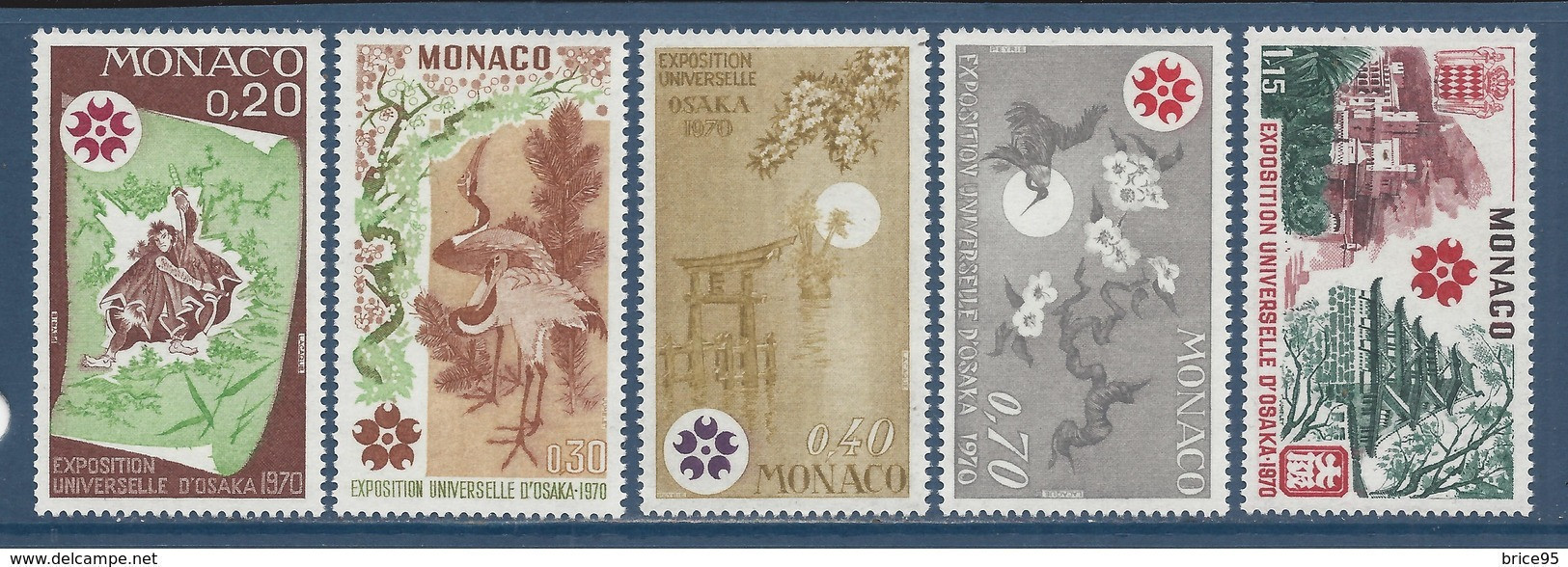 Monaco - YT N° 822 à 826 ** - Neuf Sans Charnière - 1970 - Ungebraucht