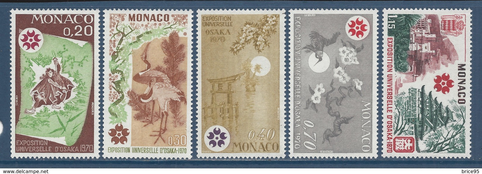 Monaco - YT N° 822 à 826 ** - Neuf Sans Charnière - 1970 - Unused Stamps