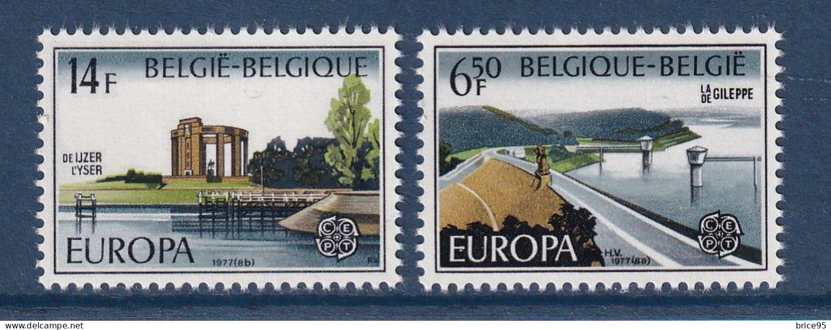 Belgique - Europa - YT N° 1848 Et 1849 ** - Neuf Sans Charnière - 1977 - 1977