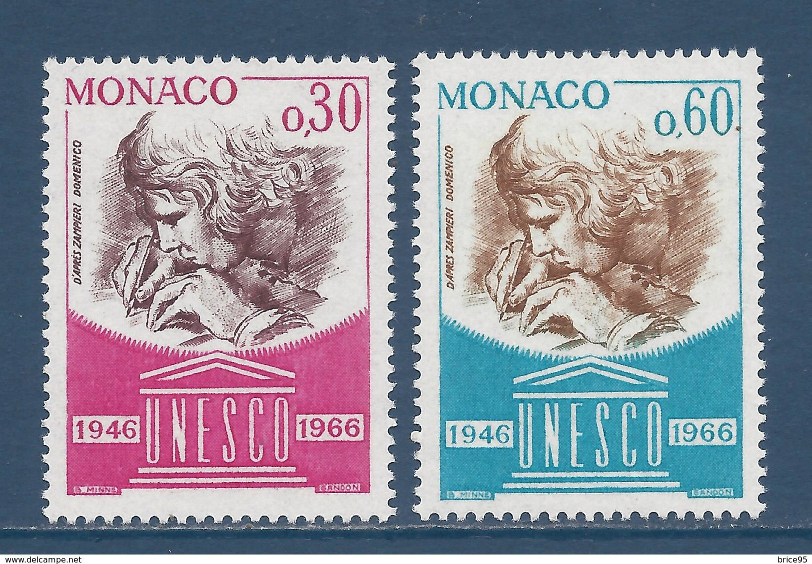 Monaco - YT N° 700 Et 701 ** - Neuf Sans Charnière - 1966 - Unused Stamps