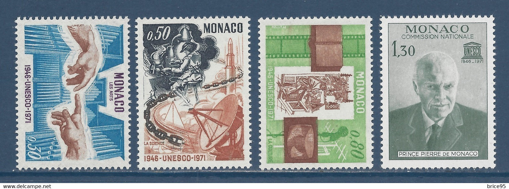 Monaco - YT N° 855 à 858 ** - Neuf Sans Charnière - 1971 - Neufs