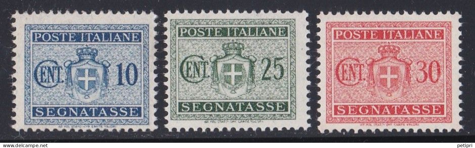 Italie - 1947  République  - Taxe  Y&T  N ° 54  55  56   Neuf ** - Taxe