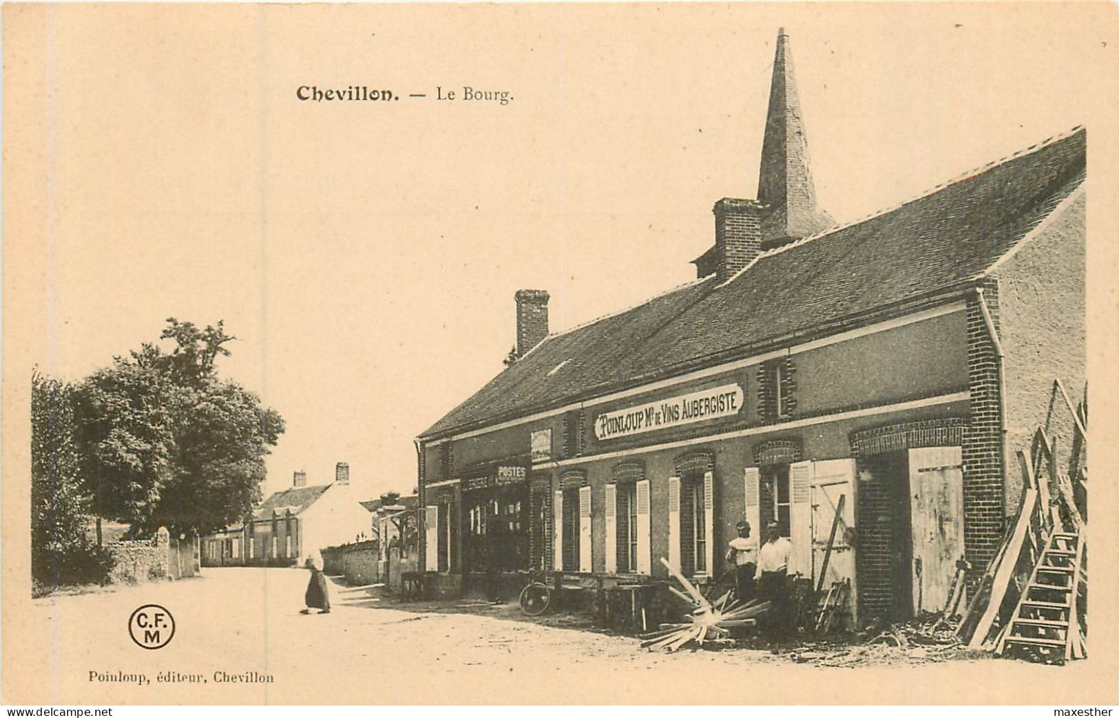 CHEVILLON Le Bourg   ( Poinloup éditeur Aubergiste ) - Chevillon