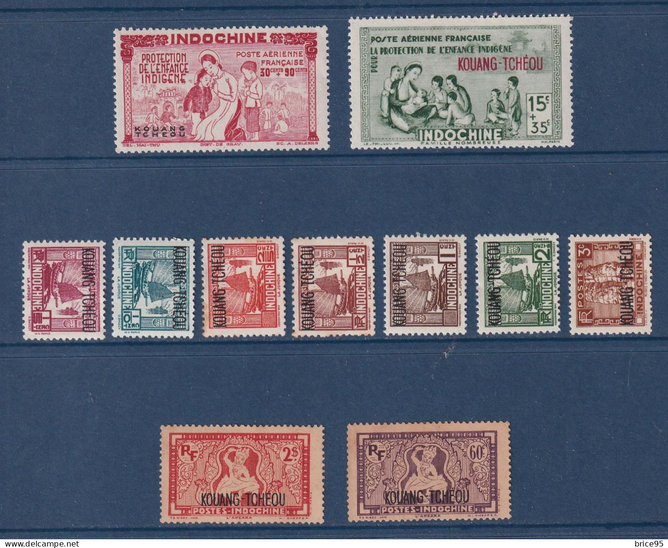 Kouang Tchéou - Lot De Timbres - Neuf Avec Rouille Et Sans Gomme - Unused Stamps