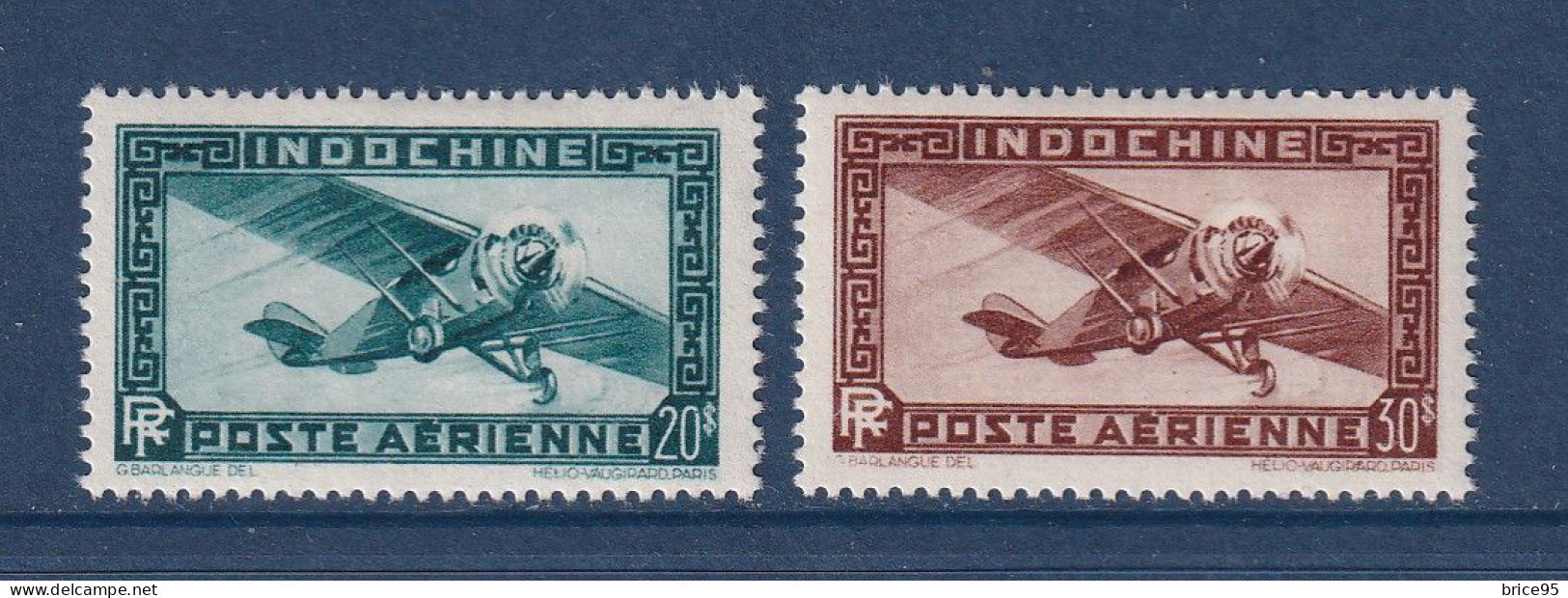 Indochine - YT PA N° 46 Et 47 * - Neuf Avec Charnière - Poste Aérienne - 1949 - Poste Aérienne