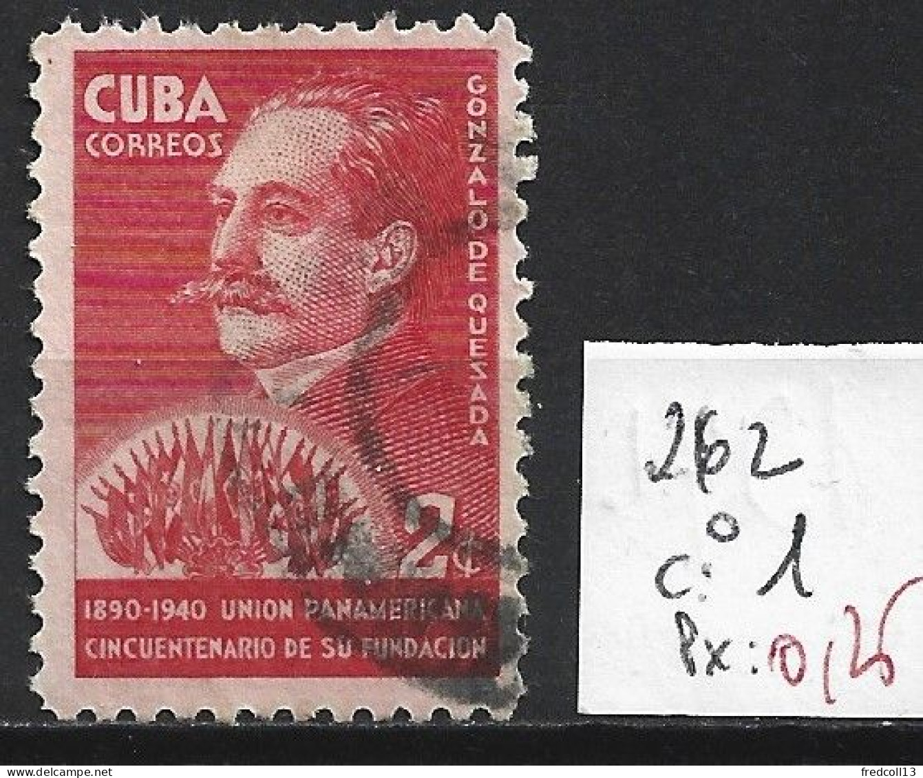 CUBA 262 Oblitéré Côte 1 € - Used Stamps