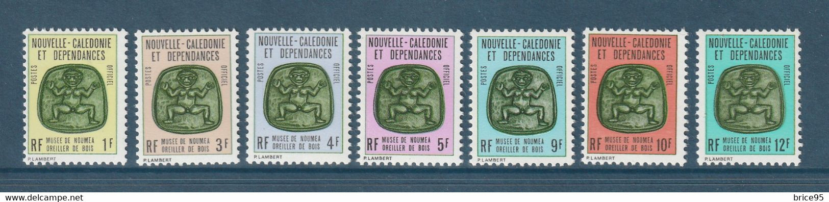 Nouvelle Calédonie - Service - YT N° 14 à 20 * - Neuf Avec Charnière - 1973 - Dienstmarken