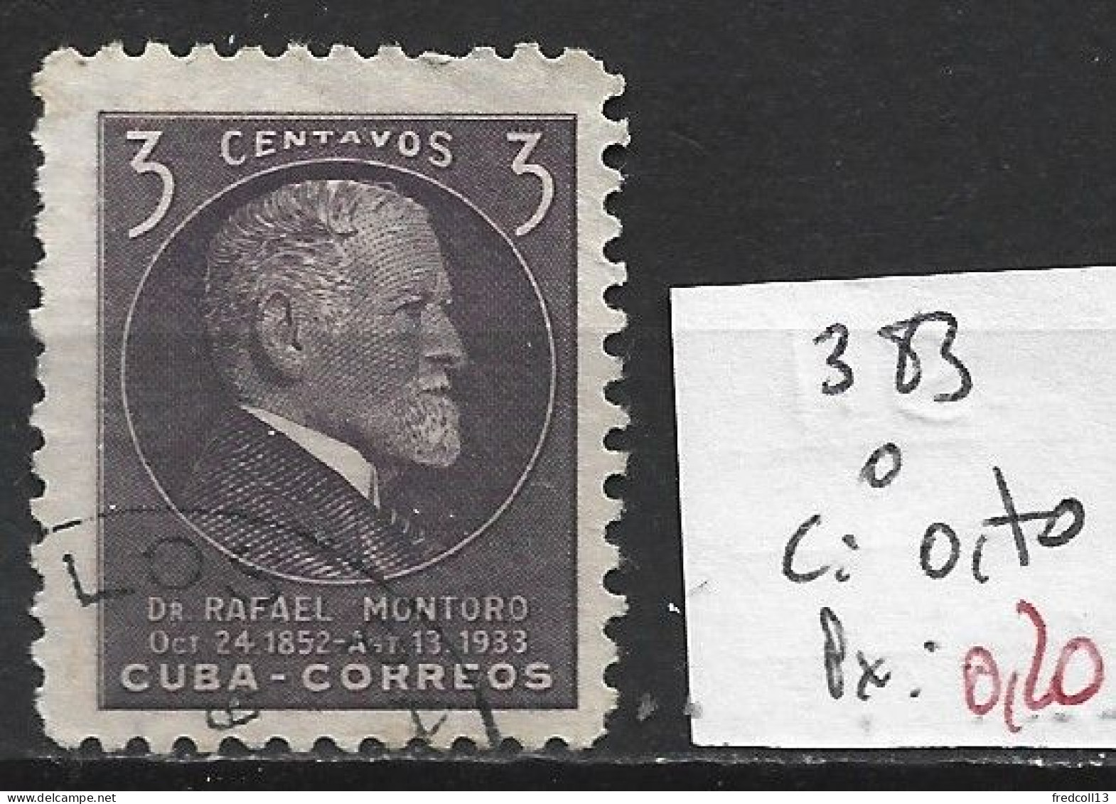 CUBA 383 Oblitéré Côte 0.70 € - Used Stamps