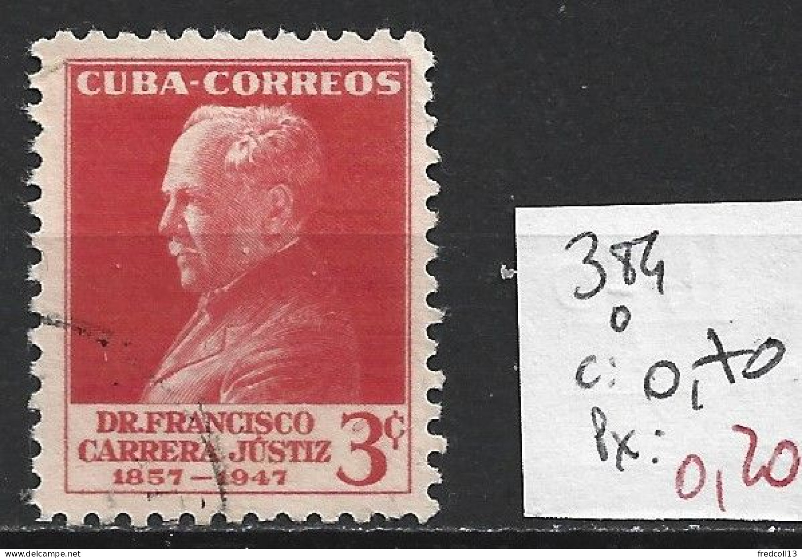 CUBA 384 Oblitéré Côte 0.70 € - Used Stamps