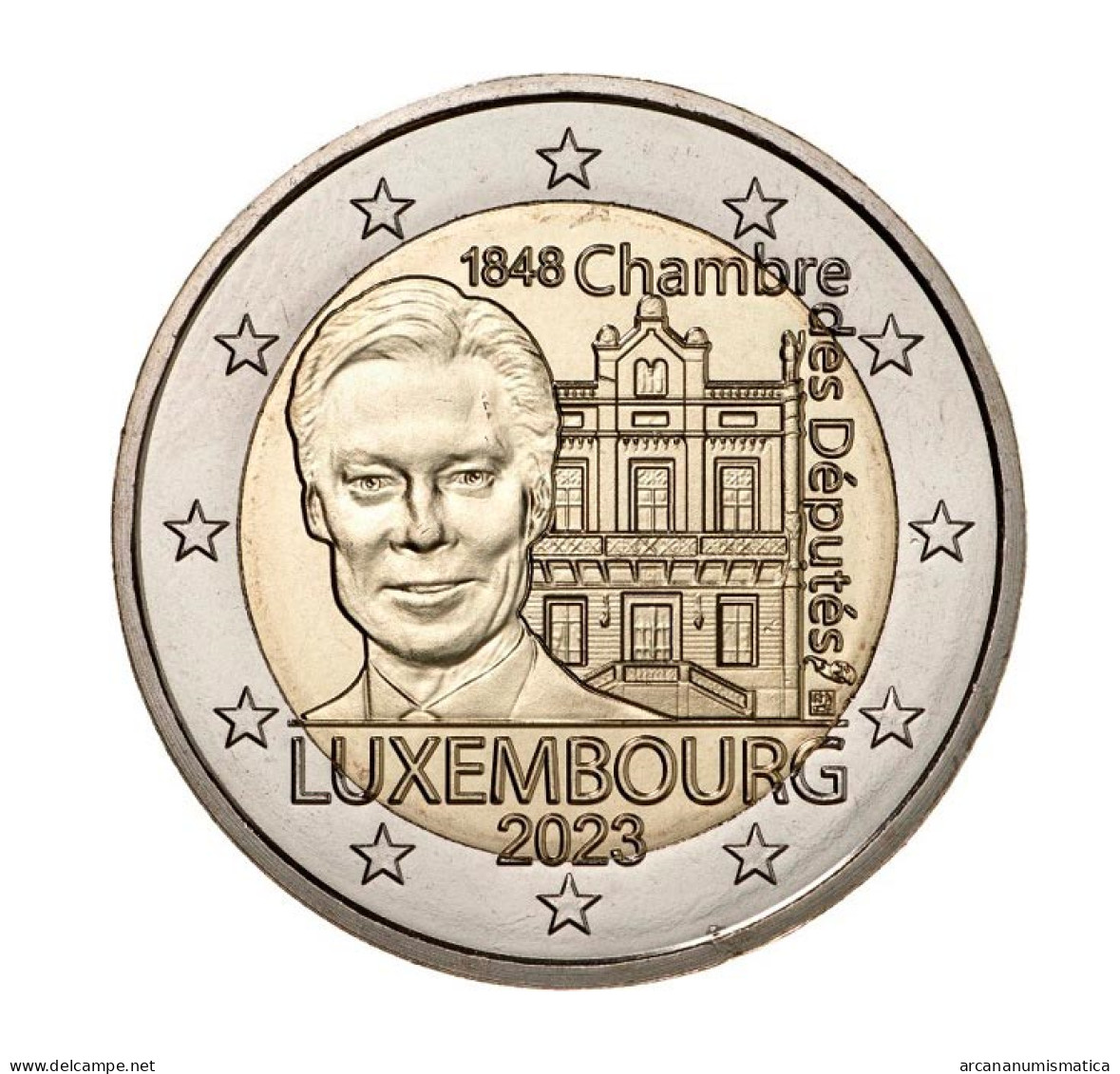 LUXEMBURGO 2€ 2.023 2023 Bimetálica SC/UNC "Cámara De Diputados Y Primera Constitución"  T-DL-13.570 - Luxemburg