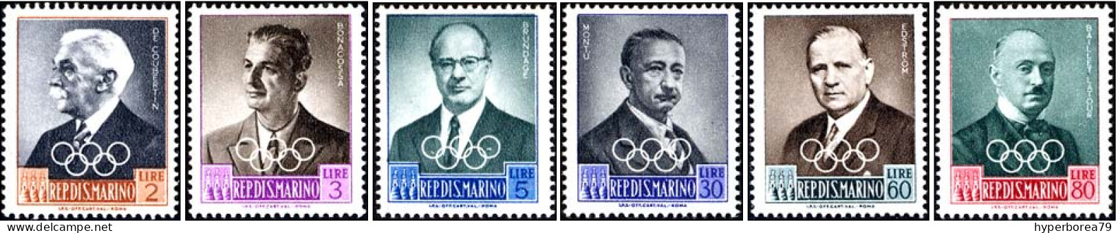 San Marino 491/96 - International Olympic Committee 1959 - MNH - Estate 1960: Roma