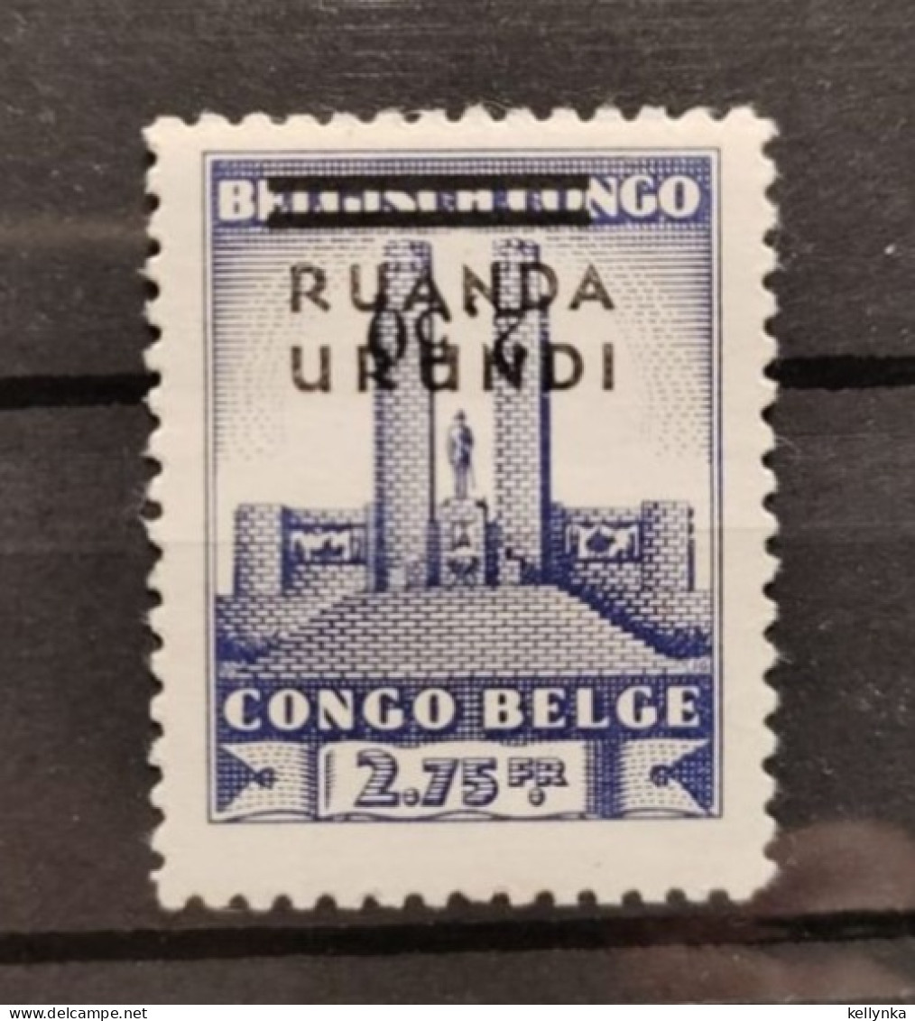 Ruanda Urundi - 125-Cu - Variété - Surcharge Renversée - 1942 - MNH - Nuovi