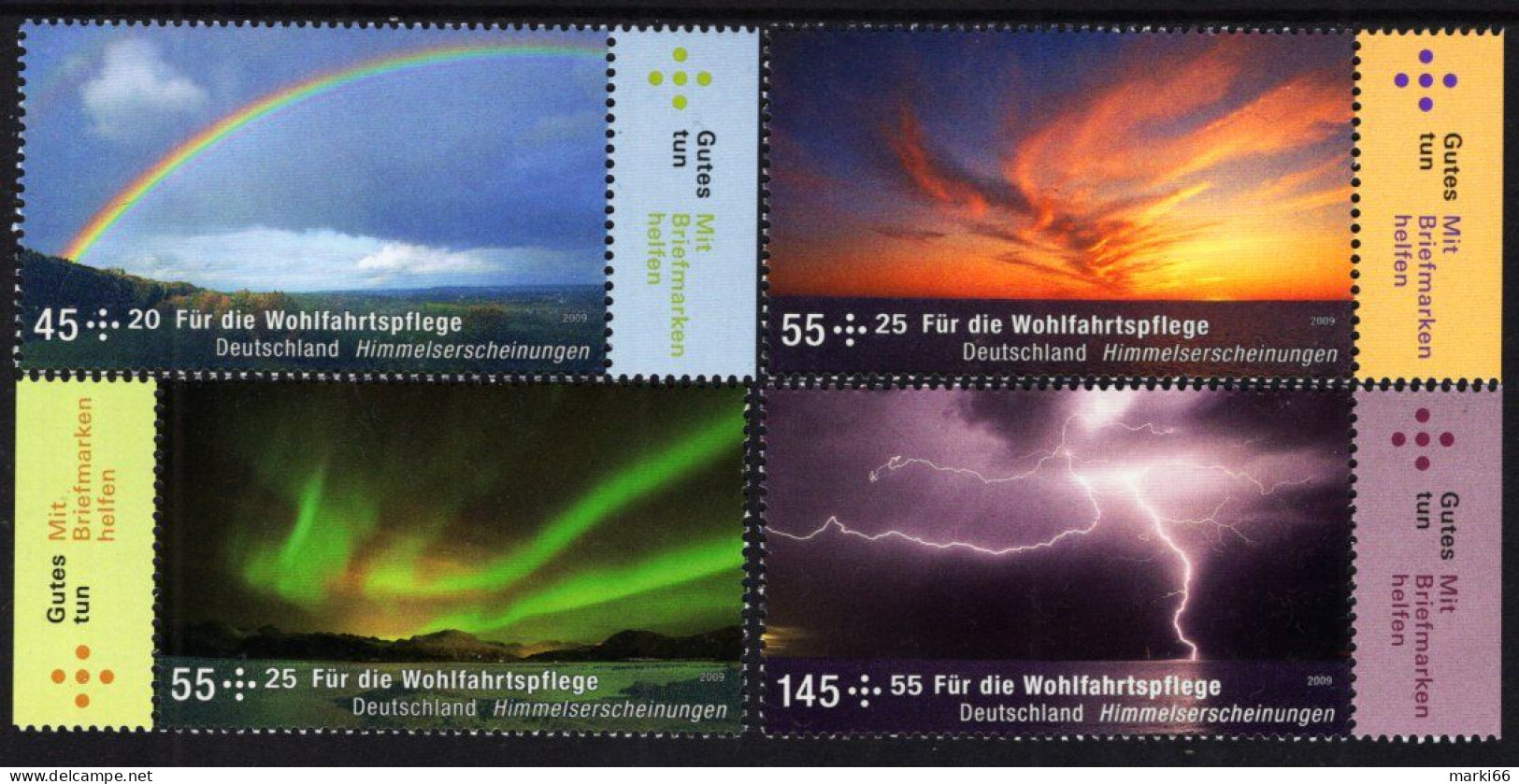 Germany - 2009 - Celestial Phenomena - Mint Stamp Set With Charity Surcharge - Ungebraucht